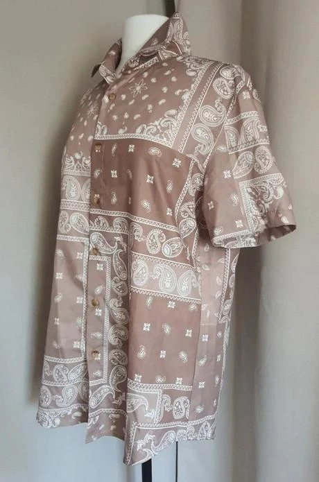 Camisa de manga corta con estampado bandana para mujer talla 40 - L – photo 6